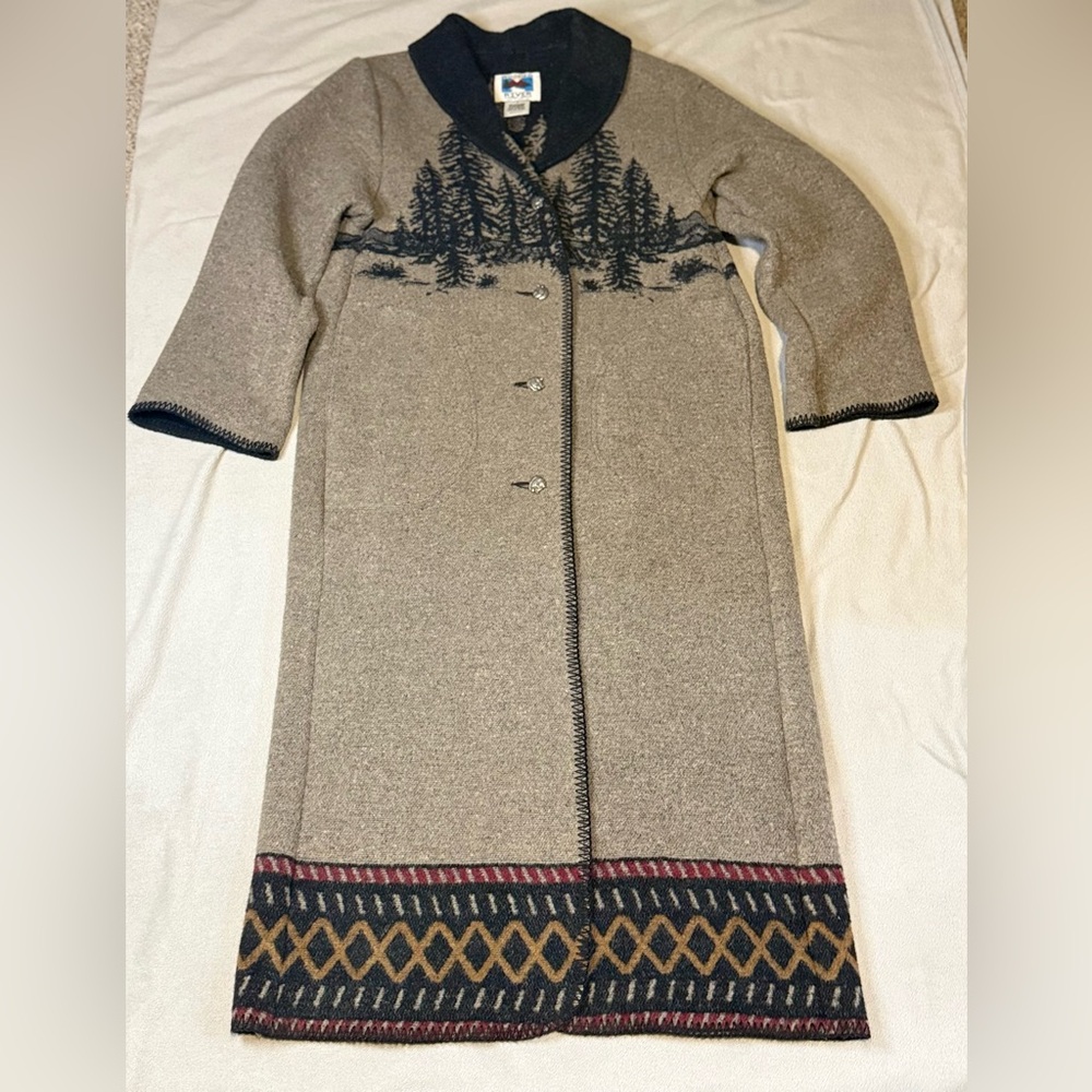 Wooded River long wool blend coat